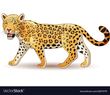 Леопард мультяшный