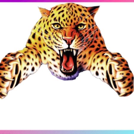 Леопард на прозрачном фоне