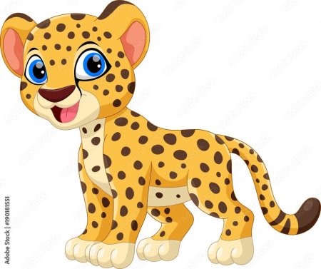 Леопард мультяшный