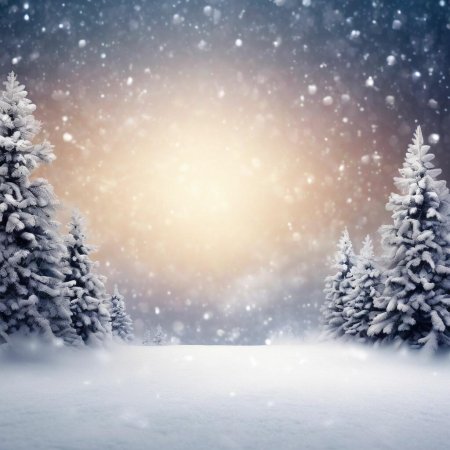 Новогодний зимний фон