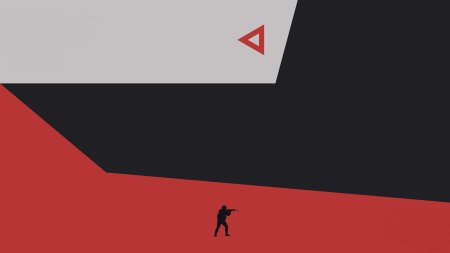 Красные обои Минимализм