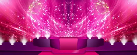 Розовая сцена