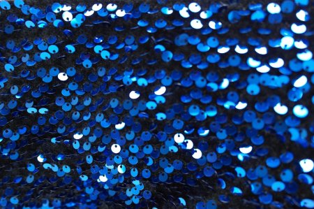 Синие блестки