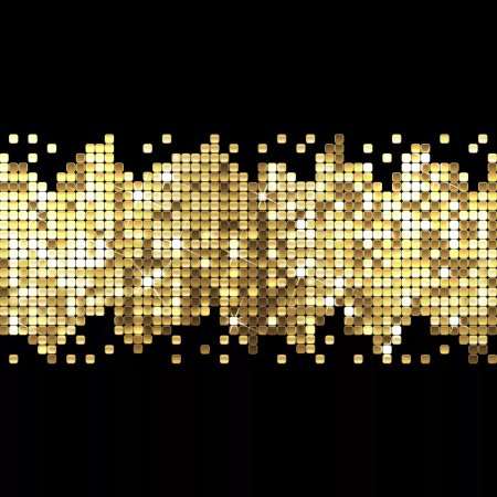 Золотые пайетки фон