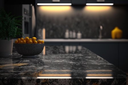 Кухня в черном цвете