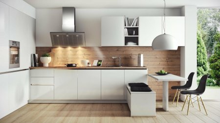 Кухня светлая современная