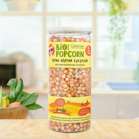 Зерно белое кукурузы для приготовления попкорна