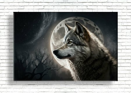 Красивый волк