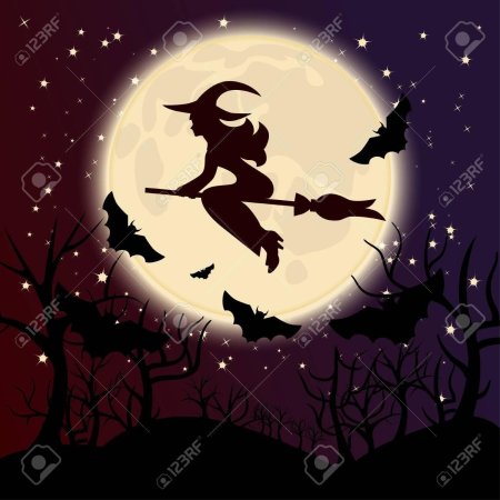 Силуэт ведьмы