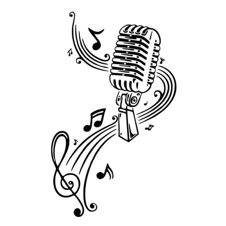 Стилизованный микрофон