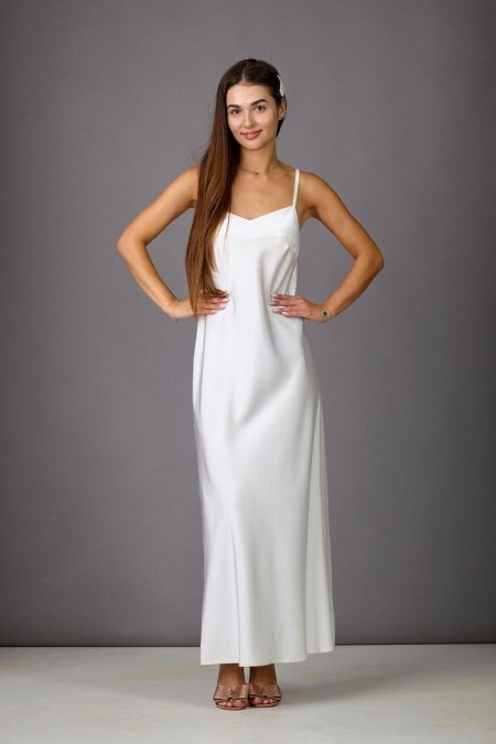 Атласное платье