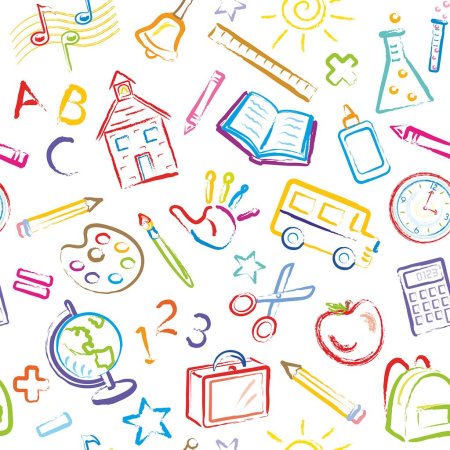 Фон школьные принадлежности