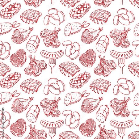 Мясные изделия паттерн