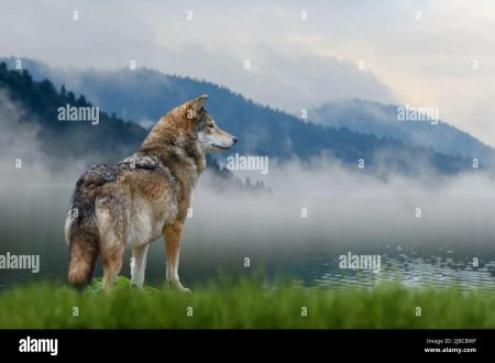 Волк смотрит вдаль