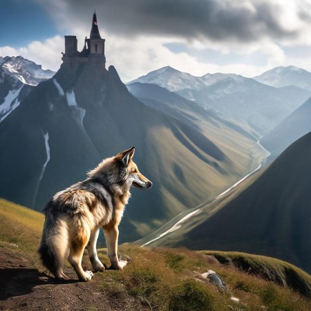 Волки красивые