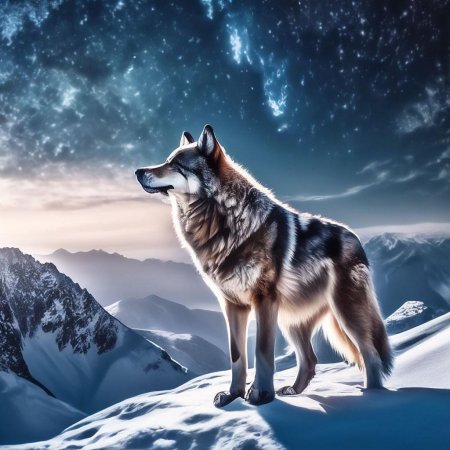 Волк на горе