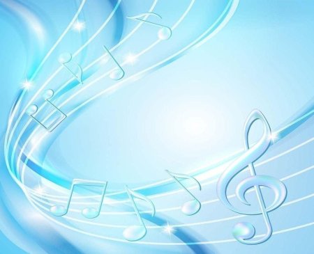 Фон с нотами