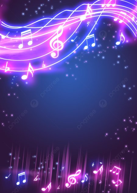 Фон с нотами