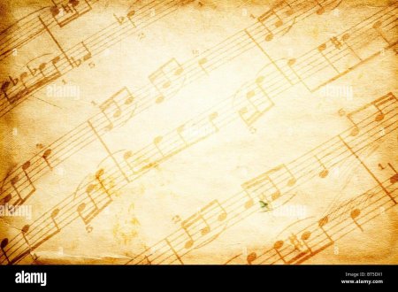 Фон с нотами