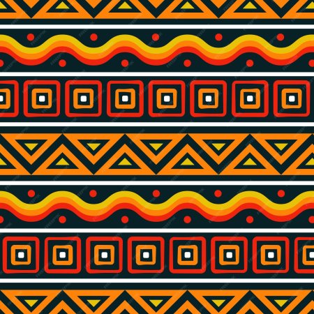 Африканский орнамент тайлинг