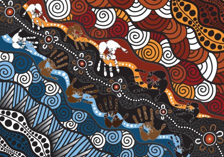 Точечная живопись аборигенов австралии