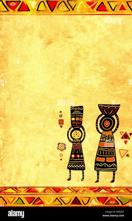 Рамка в африканском стиле