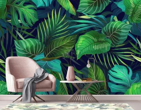 Тропические листья паттерн