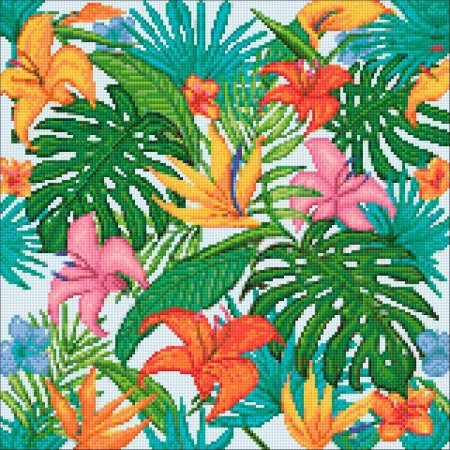 Алмазная мозаика тропики