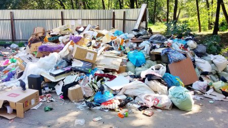 Много мусора