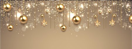 Новогодний фон белый с золотом