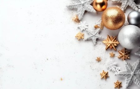 Светлый новогодний фон