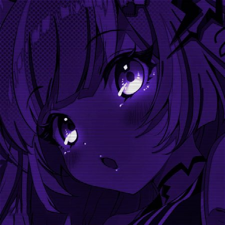 Фиолетовая аниме