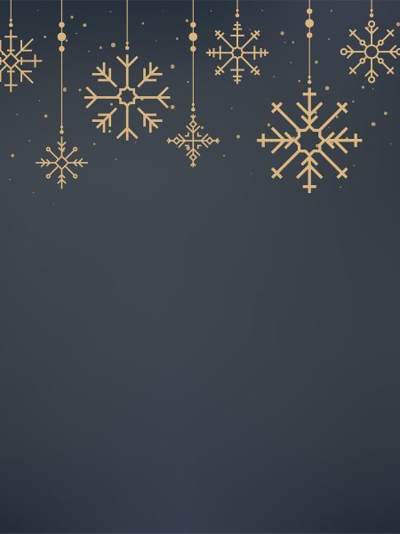 Стильные снежинки