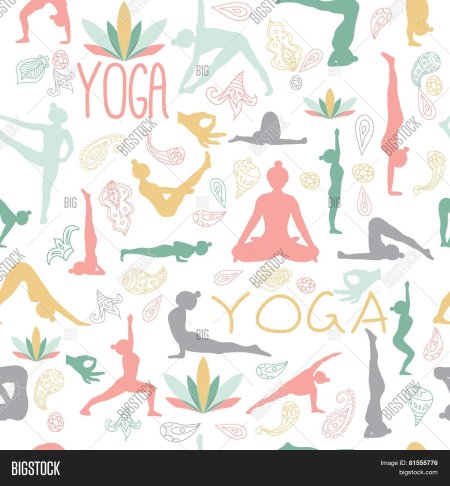 Векторные иллюстрации йога