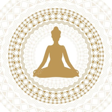 Силуэт женщины йоги