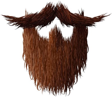 Бородка без фона