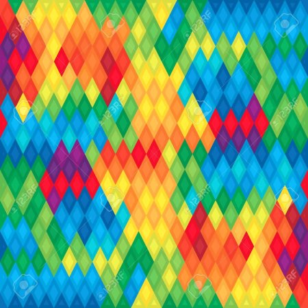 Радужные ромбы