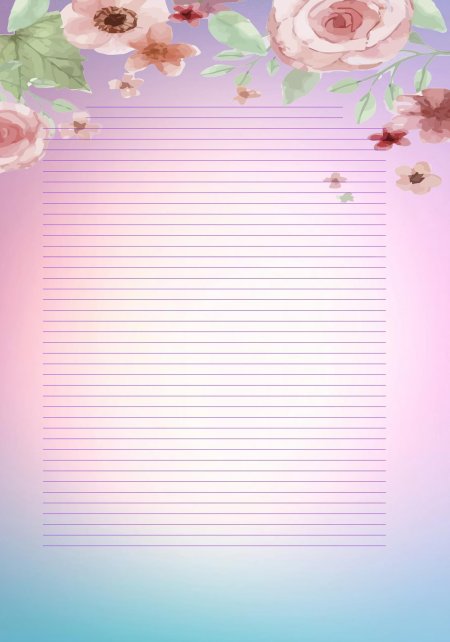 Красивые листы для письма