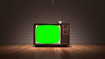 Старый телевизор Грин скрин