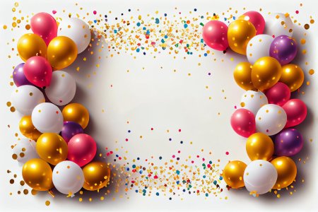 Праздничный фон с шарами