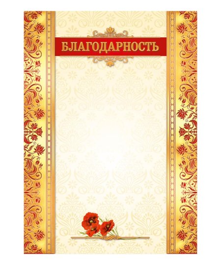 Диплом благодарность