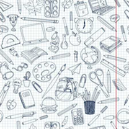 Школьные предметы паттерн