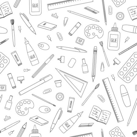 Канцелярские принадлежности чб