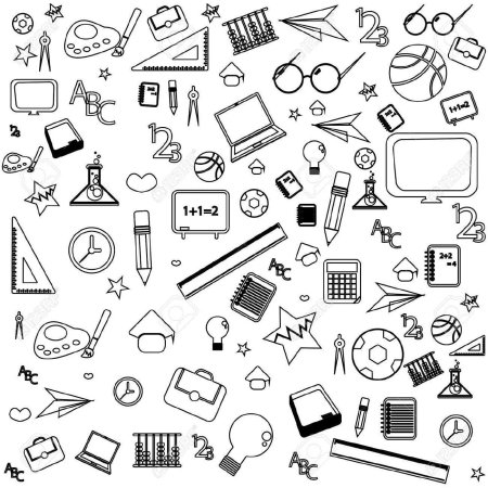 Школьные предметы паттерн