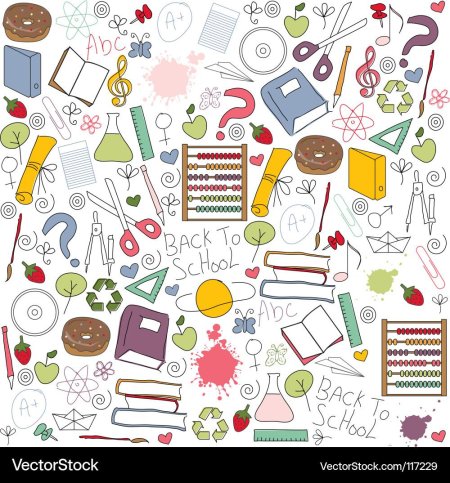 Фон школьные предметы