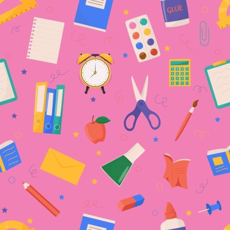 Школьные принадлежности фон