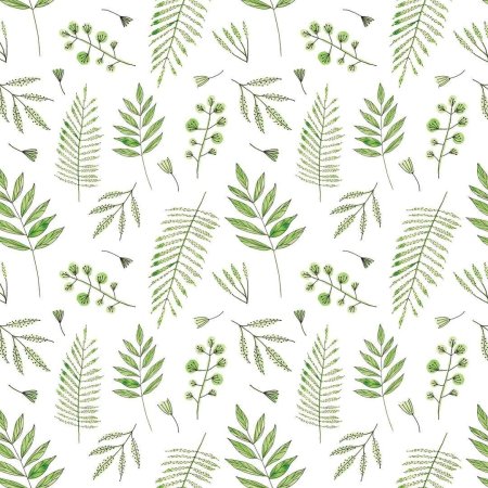 Орнамент листья