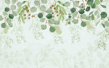 Обои с растительным орнаментом