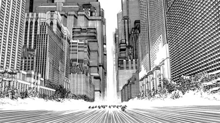 Постеры черно белые киберпанк