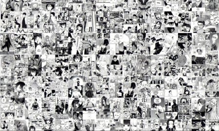 Коллаж аниме манга